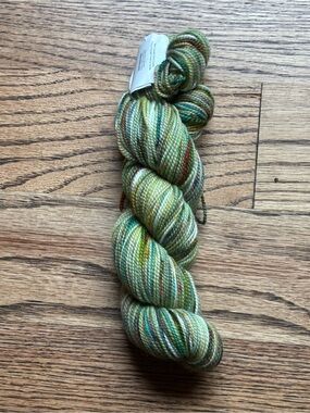 Koigu KPPPM Yarn 100% Merino Wool  175 yds Color Variegated P344-0004 Green Tan